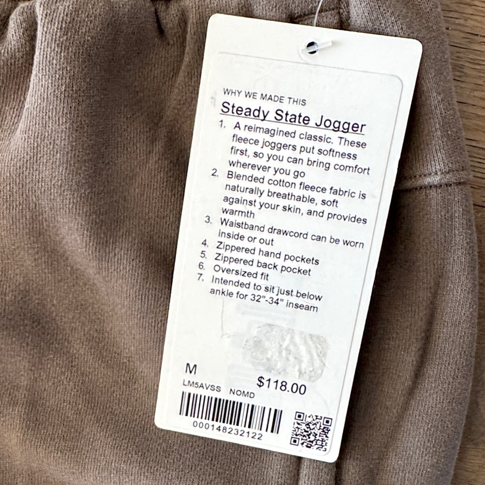 lululemon athletica Men's Joggers - Brown NOMD - Picture 2 of 3